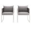 Chaise de salle à manger d'extérieur Stance Aluminium-1038371101