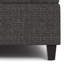 Harrison 40"W Upholstered Large Square Coffee Table Storage Ottoman with Split Lift Top-229492777