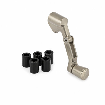 Manivelle pliante universelle - Compatible avec la plupart des broches - Finition en cuivre (emballage individuel)