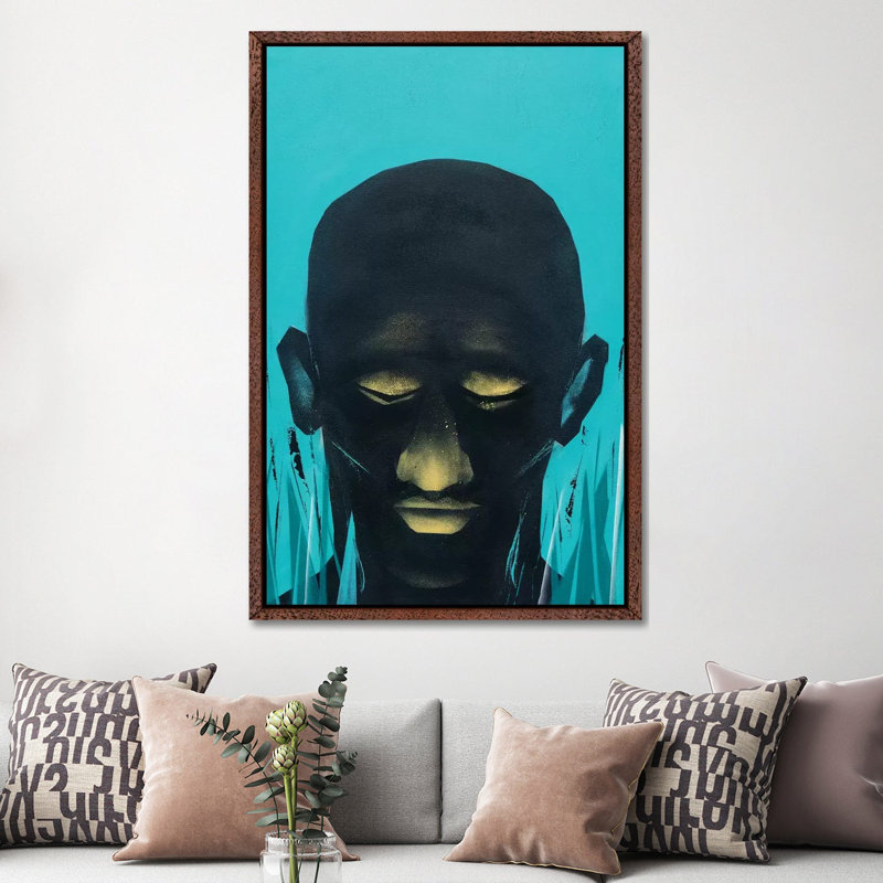 Drive by VCalvento - Print on Canvas, Classic Brown Wood Framed, 66.04 cm H x 45.72 cm W x 1.91 cm D