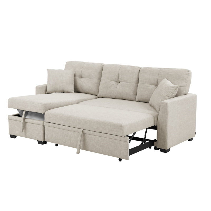 Modular Sleeper Sectional Sofa With Storage