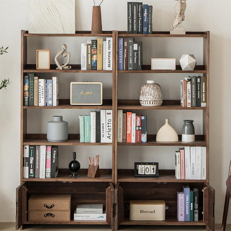 High quality walnut bookcase