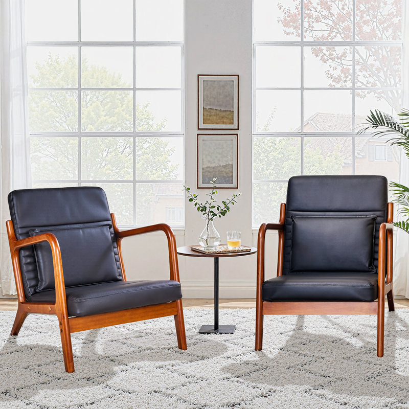 Ensemble de 2 fauteuils d'appoint Mid-Century Coffee