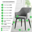Calley Velvet Bucket Tub Chairs with Tapered Metal Legs and Vertical Stitching-63645338-63645334