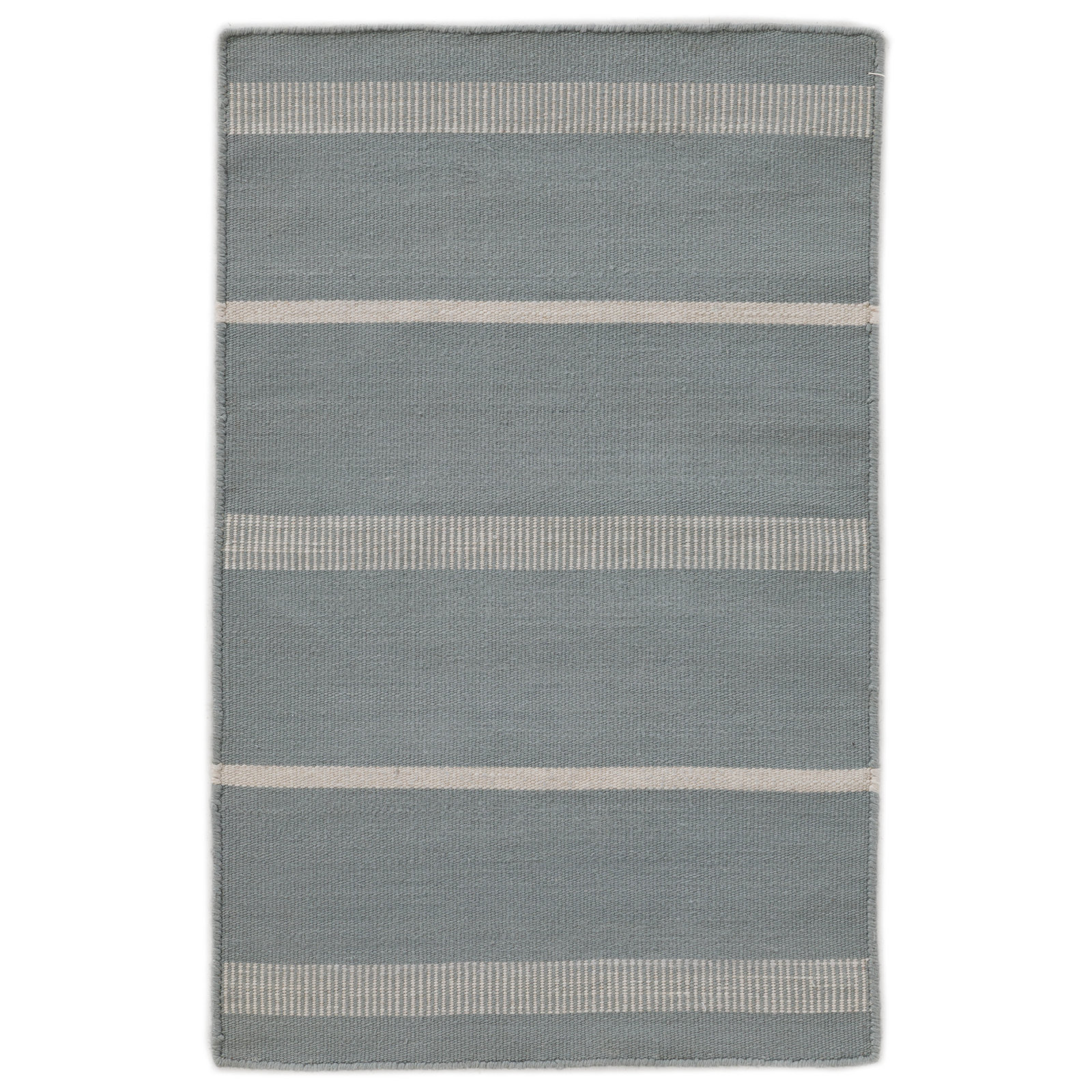 Flatweave Striped Outdoor Rug, Rectangle 8'9" x 11'9", Blue