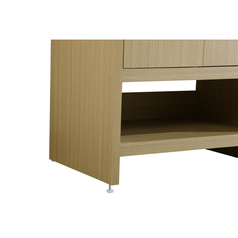 Meuble-lavabo simple 30 po Kirkbride, Brun miel