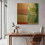 «Angles No. 2» par Naomi Taitz, art mural en métal doré, 36 po x 36 po-133566779