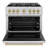 ZLINE Autograph Edition 36 in. 5.2 cu. ft. Classic Dual Fuel Range with 6 Burner Gas Cooktop and Electric Convection Oven in Stainless Steel with Black Matte Door and Accents-106888325