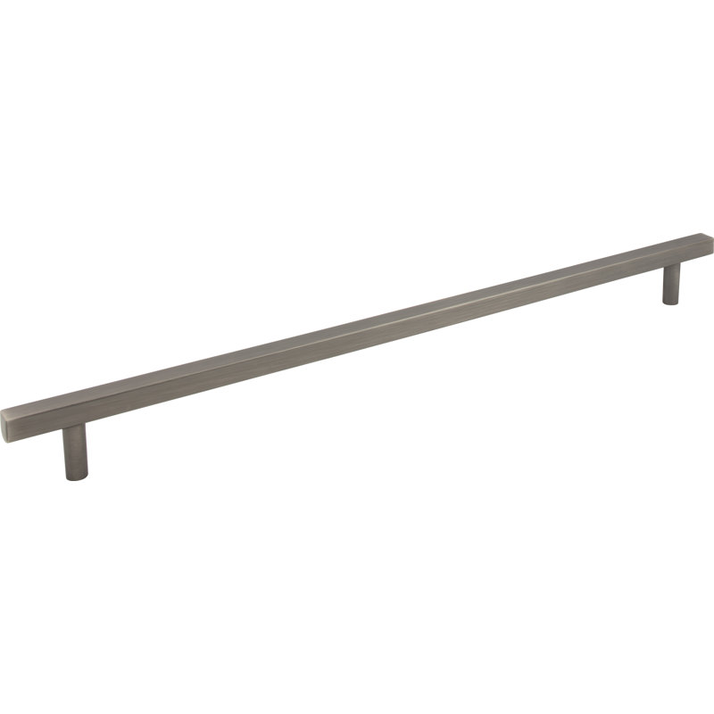 Dominique Bar Pull, 18", Brushed Pewter