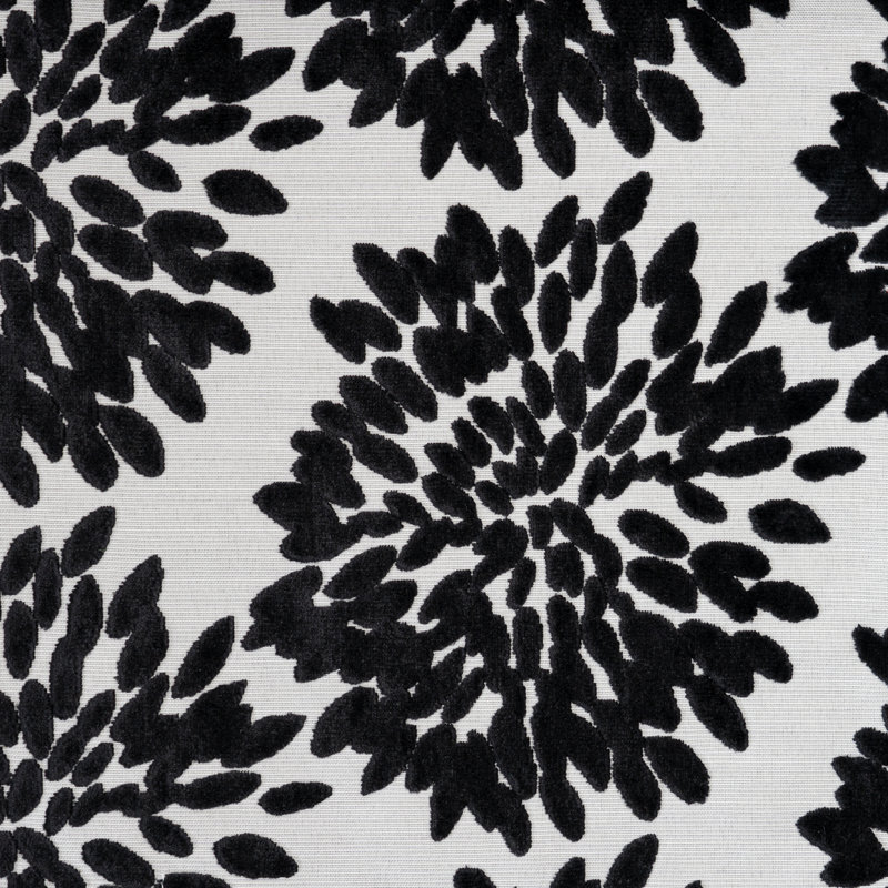Tuscany-Florence Fiori Burnout Velvet Fabric, Silver