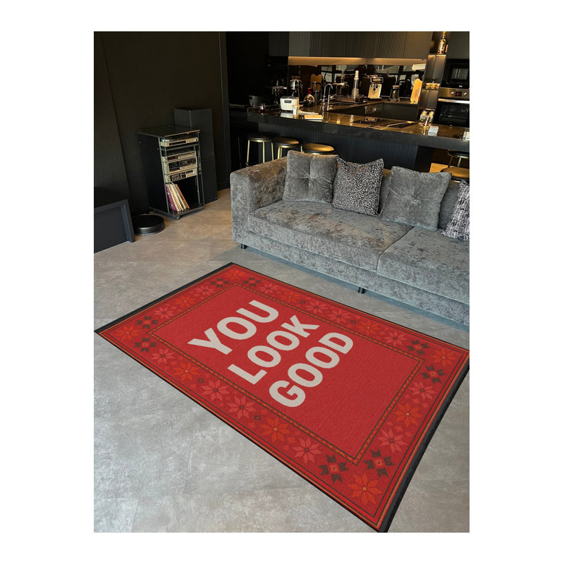 Tapis tissé à la main Mosso, 3'3" x 6'7"