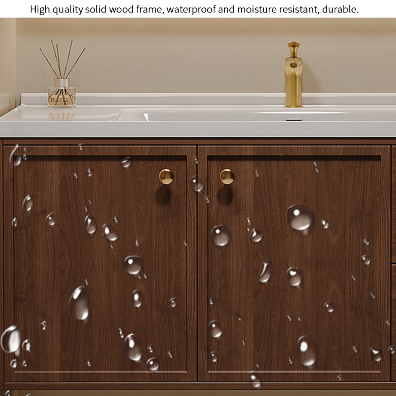 Simple retro style bathroom cabinet