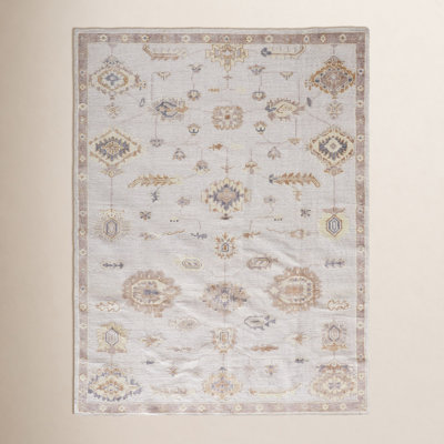 Winslet Light Gray Brown Hand-Knotted Oriental Rug