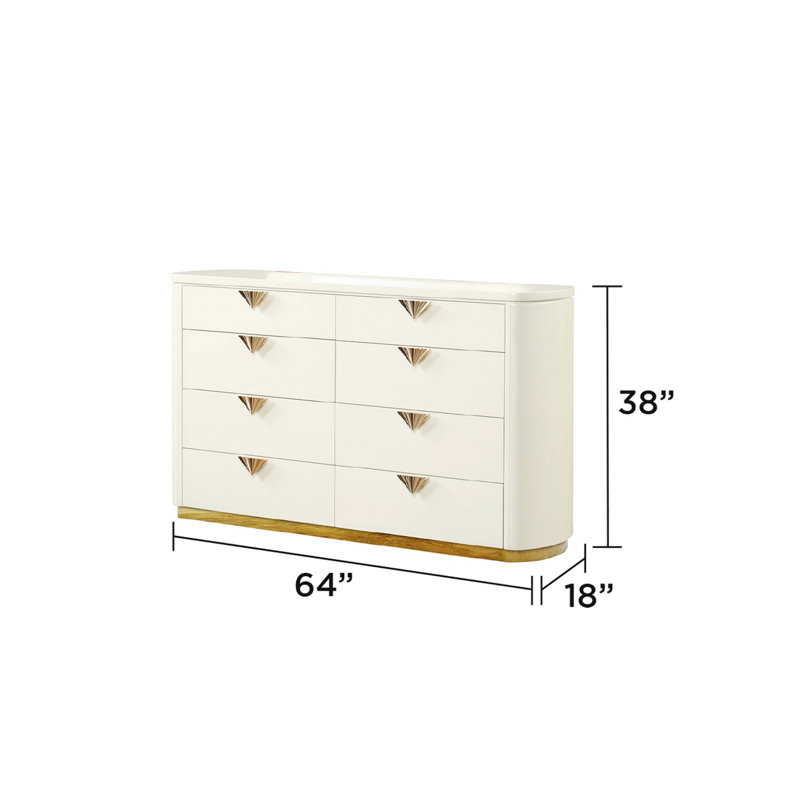Commode 8 tiroirs de style moderne pour la maison