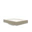 Comptoir en pierre frittée à motif beige 76 cm (30 po) avec lavabo encastré en céramique, trois trous prépercés pour robinetterie standard, profondeur 76 cm (29,96 po), largeur 47 cm (18,4 po), poids 21,8 kg (48,03 lb), hauteur 22 cm (8,69 po), couleur beige.-1982782922