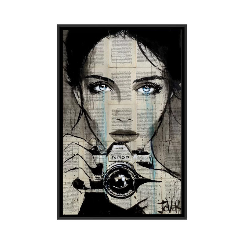 « picture it », reproduction d’impression sur toile, H 26 po x l 18 po x P 1,5 po, Toile avec cadre noir, Pas de tapis