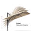 120'' x 156'' Rectangular Cantilever Beige Umbrella-96387153