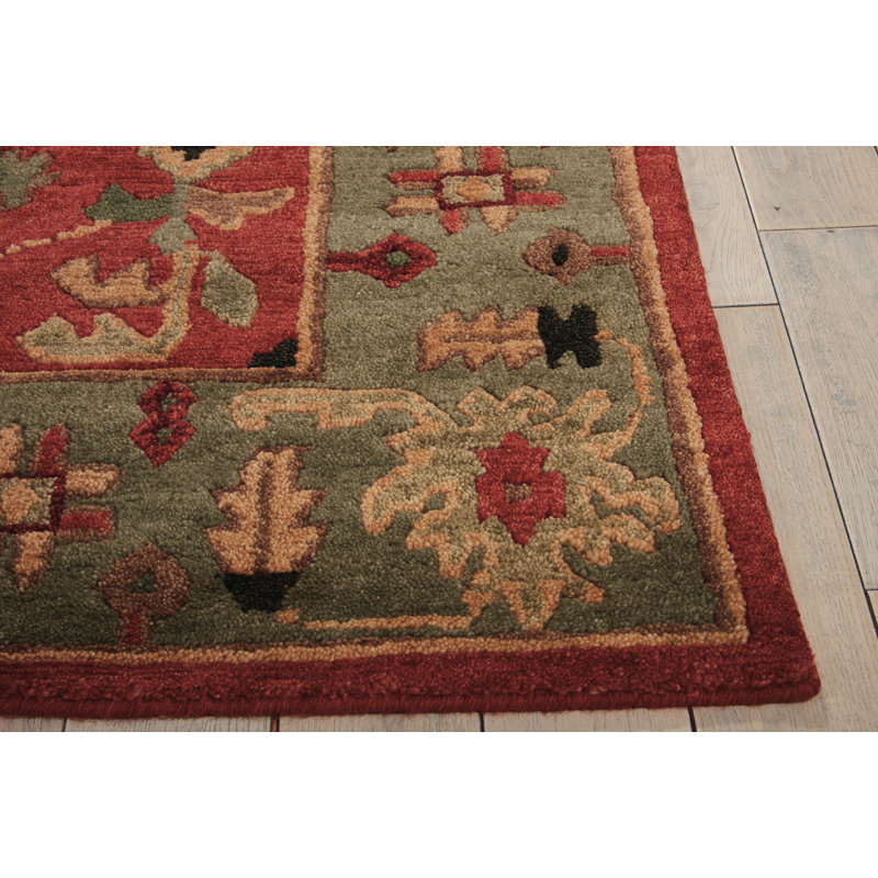 Nourison Tekita Traditional Indoor Rug, Rust, Runner 2'3" x 8'