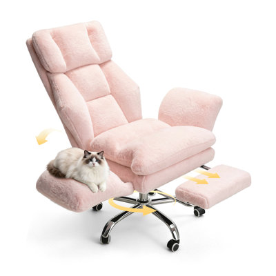 Desk Office Chair, Big and Tall Ergonomic Office Chair, 200KG Adjustable High Back Computer Chair, Executive Swivel Chair with Footrest and Lumbar Support