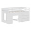 Lit mezzanine avec tiroirs et tablette-993340938