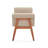 Dunaway Elegant Linen Tufted Bench