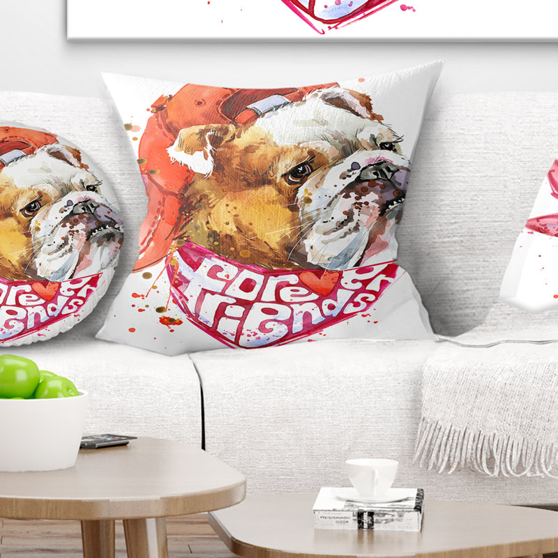 Coussin à imprimé animal Forever Friends, 16 po x 1 po, Coussin décoratif