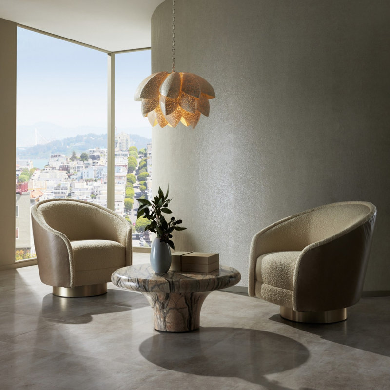Aljona Swivel Barrel Chair
