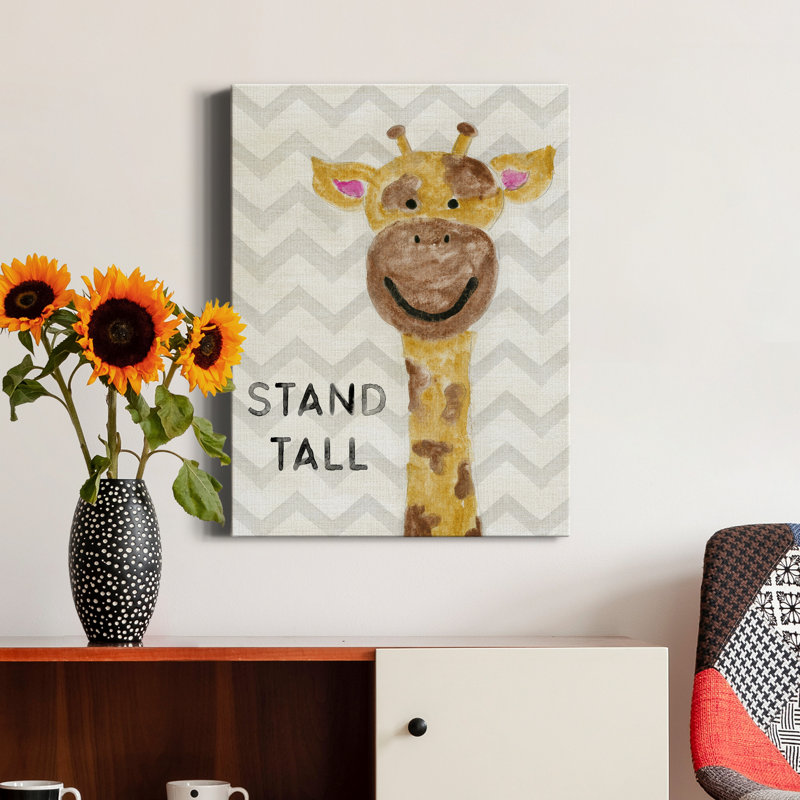 «Safari Stand Tall» par Natalie Carpentieri, reproduction d'art sur toile tendue, H 40 po x l 30 po x P 1 po