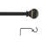 Venlite Adjustable Single Curtain Rod with Globe Ball Finial-1113449627