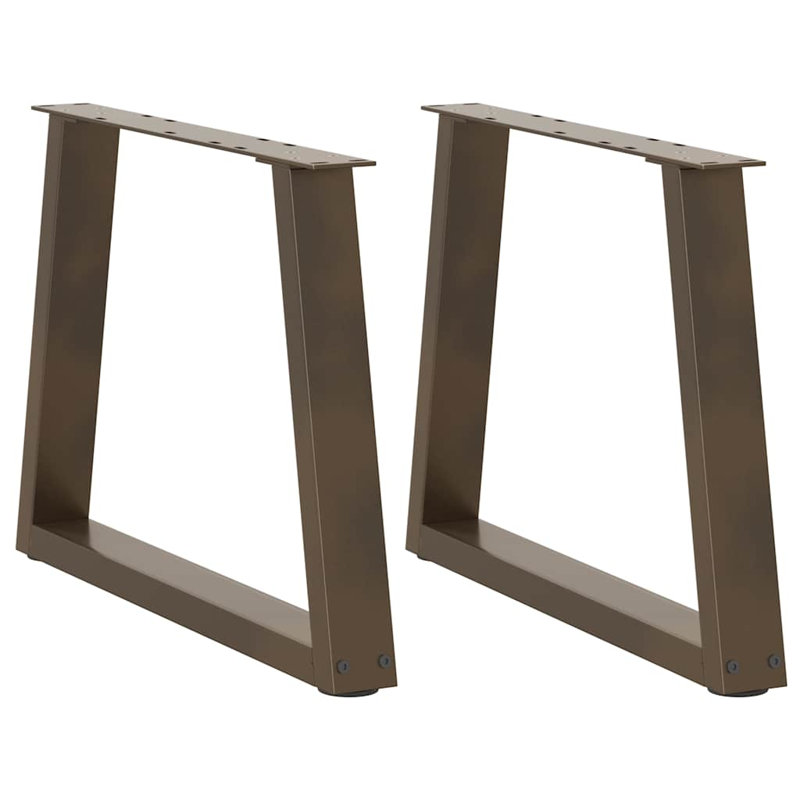 Auvil Table Leg, 43.3cm H x 60cm W x 6cm D, Black