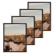 StyleWell 11 x 14 Matted to 8 x 10 Ash Gallery Wall Picture Frames (Set of 4), Grey