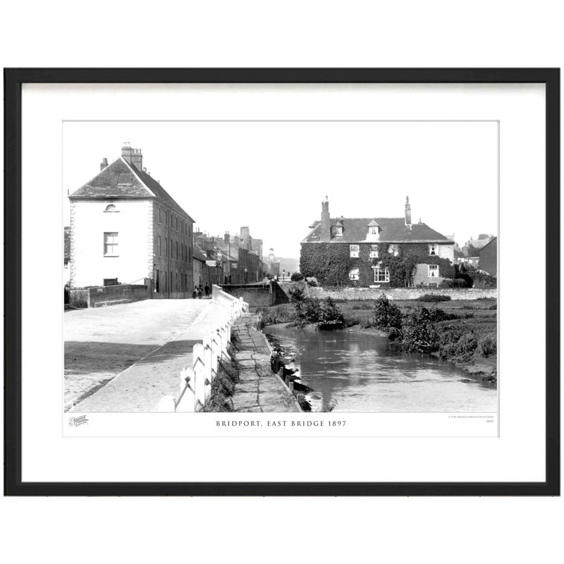 Bridport, East Bridge 1897 by Francis Frith - Single Picture Frame Print, 60cm H x 80cm W x 2.3cm D
