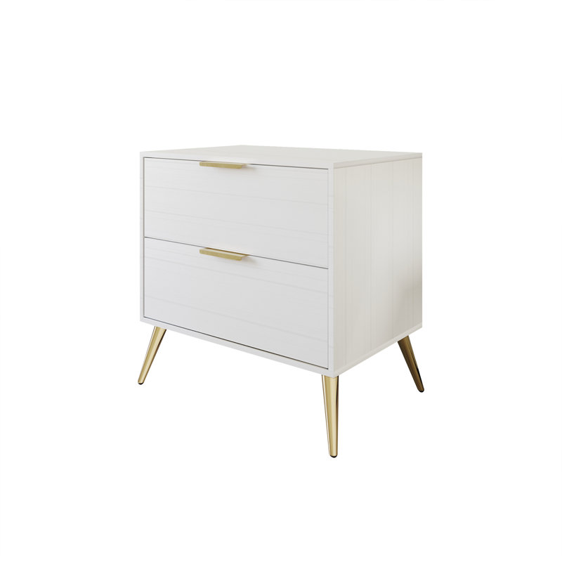 Rafiat 21.65'' W Nightstand, White