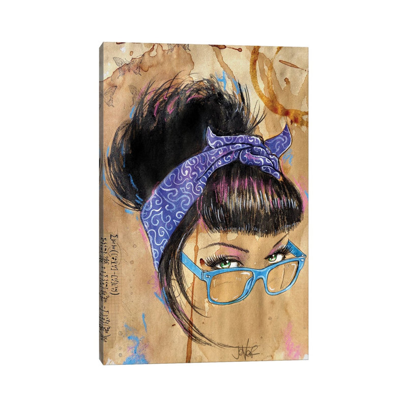 Retro Hyped by Loui Jover - Print on Canvas, 20.32 cm H x 30.48 cm W, Wrapped Canvas