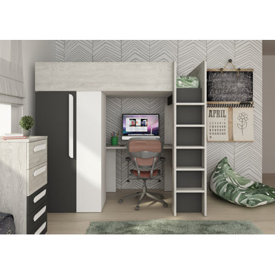 Azure Storage Kids Bed with Desk