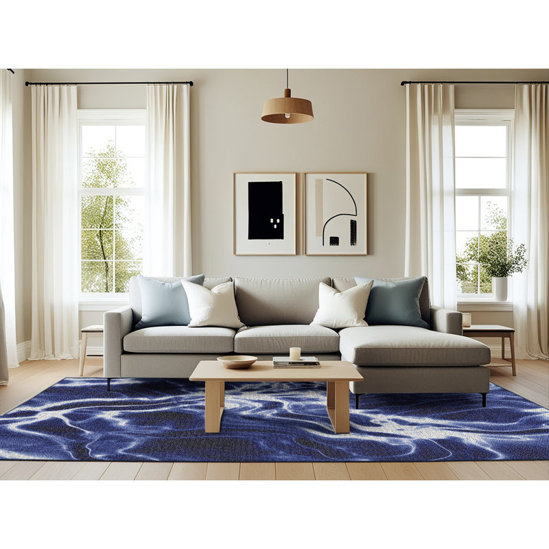 Abstract Indoor Rug, Rectangle 6' x 9'