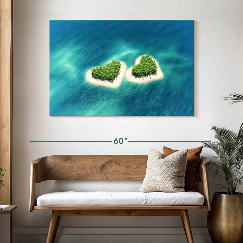 Gillard Island Hearts, H 32 po x l 48 po
