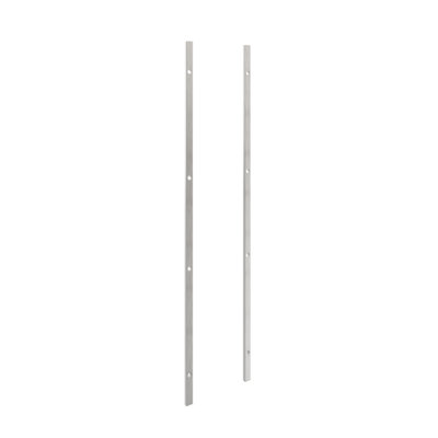 Indurial Metal Frame Backer Bar in Brushed Nickel (Frame & Racks Sold Separately)