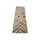 Moroccan Hand Knotted Geometric Area Rug