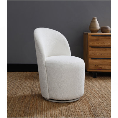 Ensemble de 2 chaises d'appoint Hollis Beige Boucle