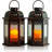 Hanging Solar Lights with Flickering Candle LED