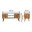 Meuble audio-vidéo Rosalie en bois massif Artisan Furniture