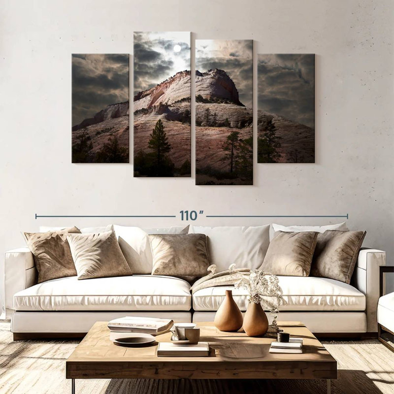 Alvord Moonlight Mountain, 54" H x 84" W
