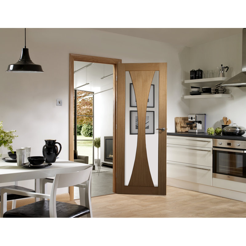 Internal Glazed Oak Pre-Finished Verona, 1981mm H x 762mm W x 35mm D