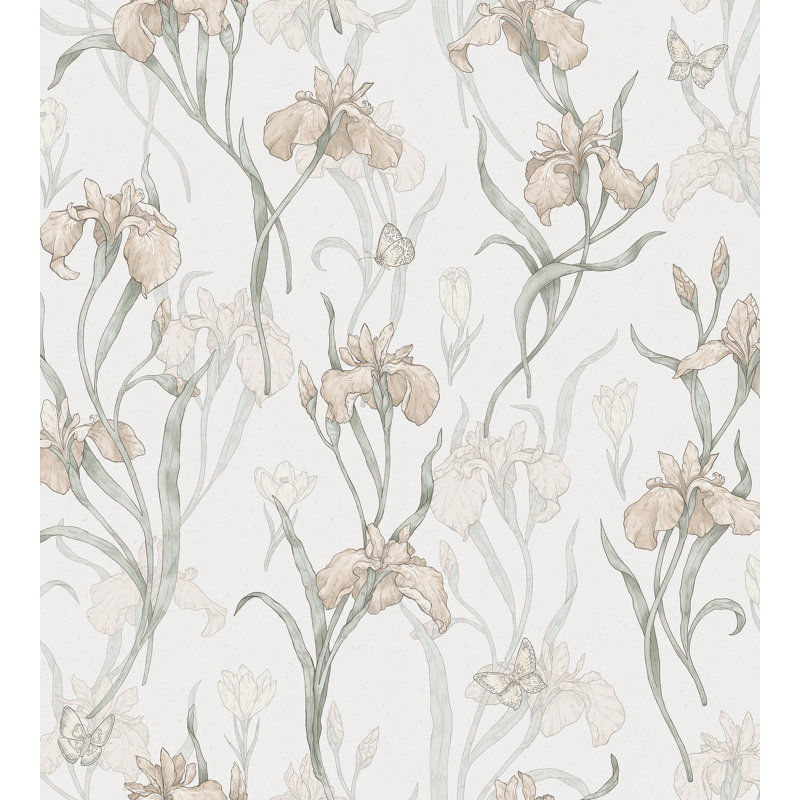 Huset I Solen Floral Wallpaper Roll, Powder Pink