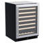 23.88" 54 Bottle Single Zone Built-In Wine Refrigerator with Wine Cradle