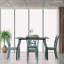 Aloyzas 46cm H Solid Wood Slat Back Side Chair in Green
