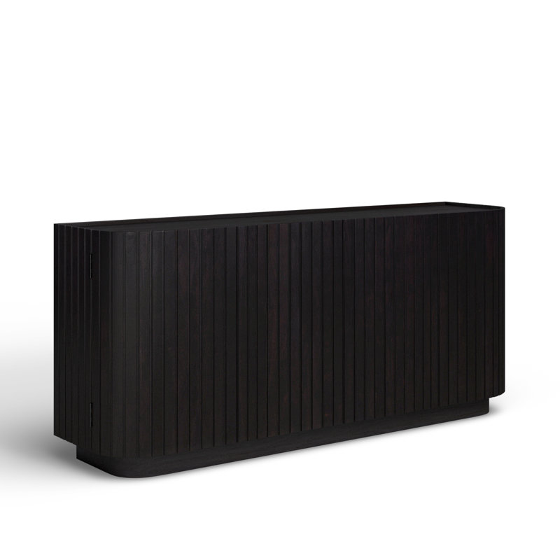 Daley 72'' Solid Wood Sideboard, Black