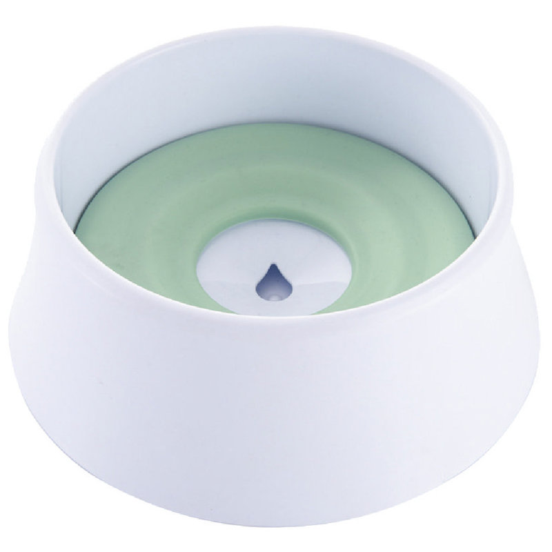 Bol flottant anti-déversement Pet Life Pet Pud-Guard, Vert