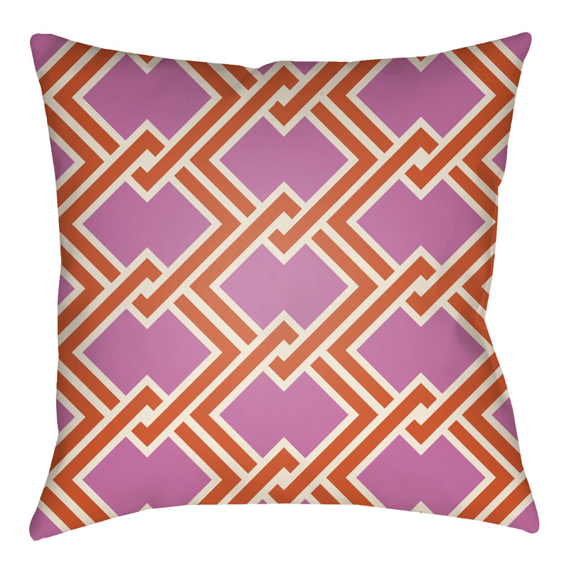 Litchfield Cabana Geometric Reversible Throw Pillow, 20" H x 20" W, Royal Blue/Navy Blue